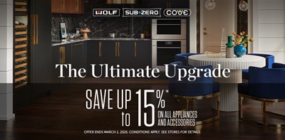 THE ULTIMATE UPGRADE WITH WOLF, SUB-ZERO AND COVE