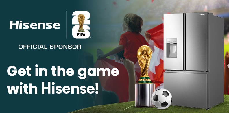 GET IN THE GAME WITH HISENSE