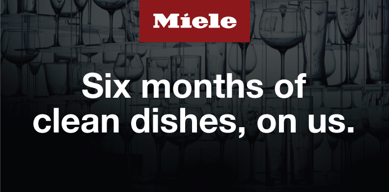MIELE SIX MONTHS OF CLEAN DISHES, ON US. (1)