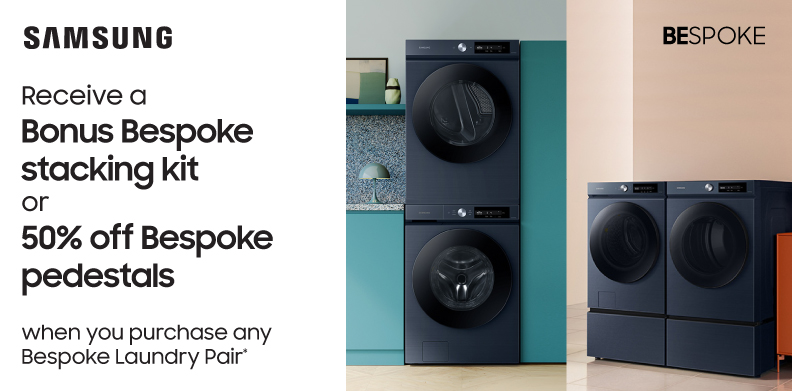 SAMSUNG BESPOKE LAUNDRY PAIR OFFER