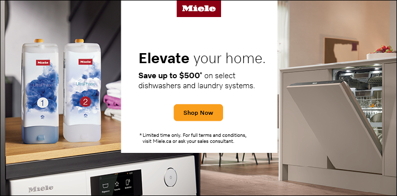 MIELE SAVE $500 ON DISHWASHERS LAUNDRY