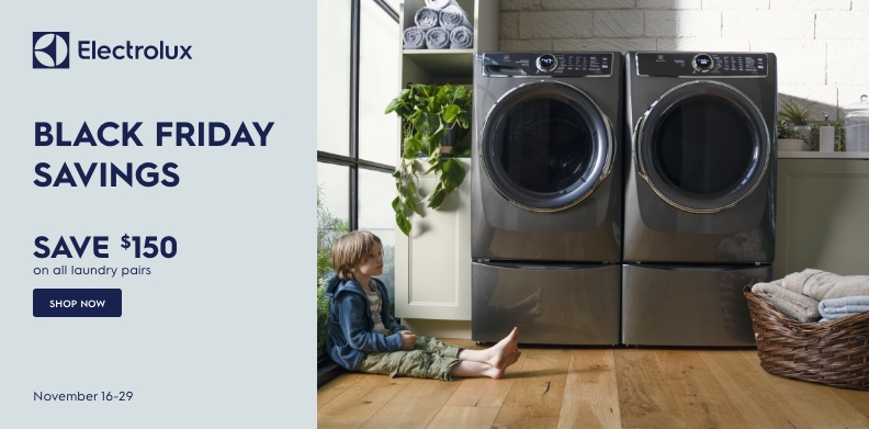 ELECTROLUX BLACK FRIDAY LAUNDRY SAVINGS