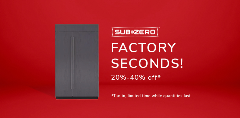 SUB ZERO FACTORY SECONDS