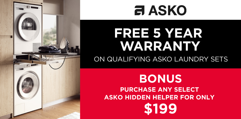 ASKO FREE 5 YEAR WARRANTY