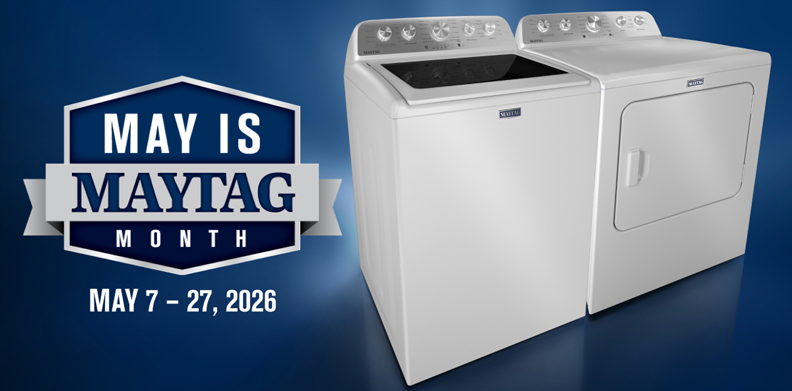 MAY IS MAYTAG MONTH LAUNDRY